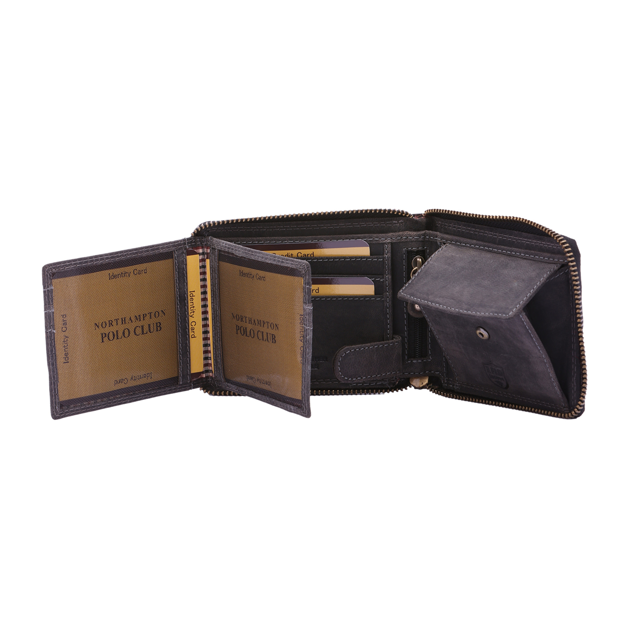 Portafoglio  da uomo In Vera pelle Made in Italy 9,5x12,5x2,5 cm