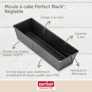 Moule à cake extensible 20 à 35 cm Zenker PerfectBack+