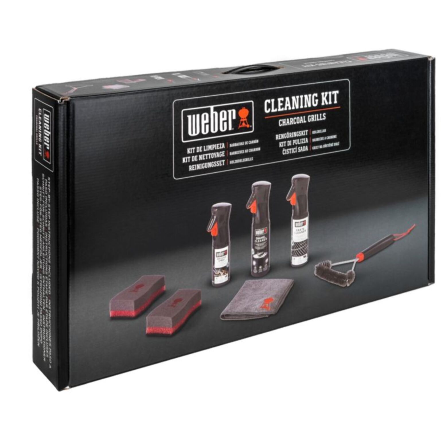 Nettoyant barbecue WEBER Kit de nettoyage bbq charbon emaill