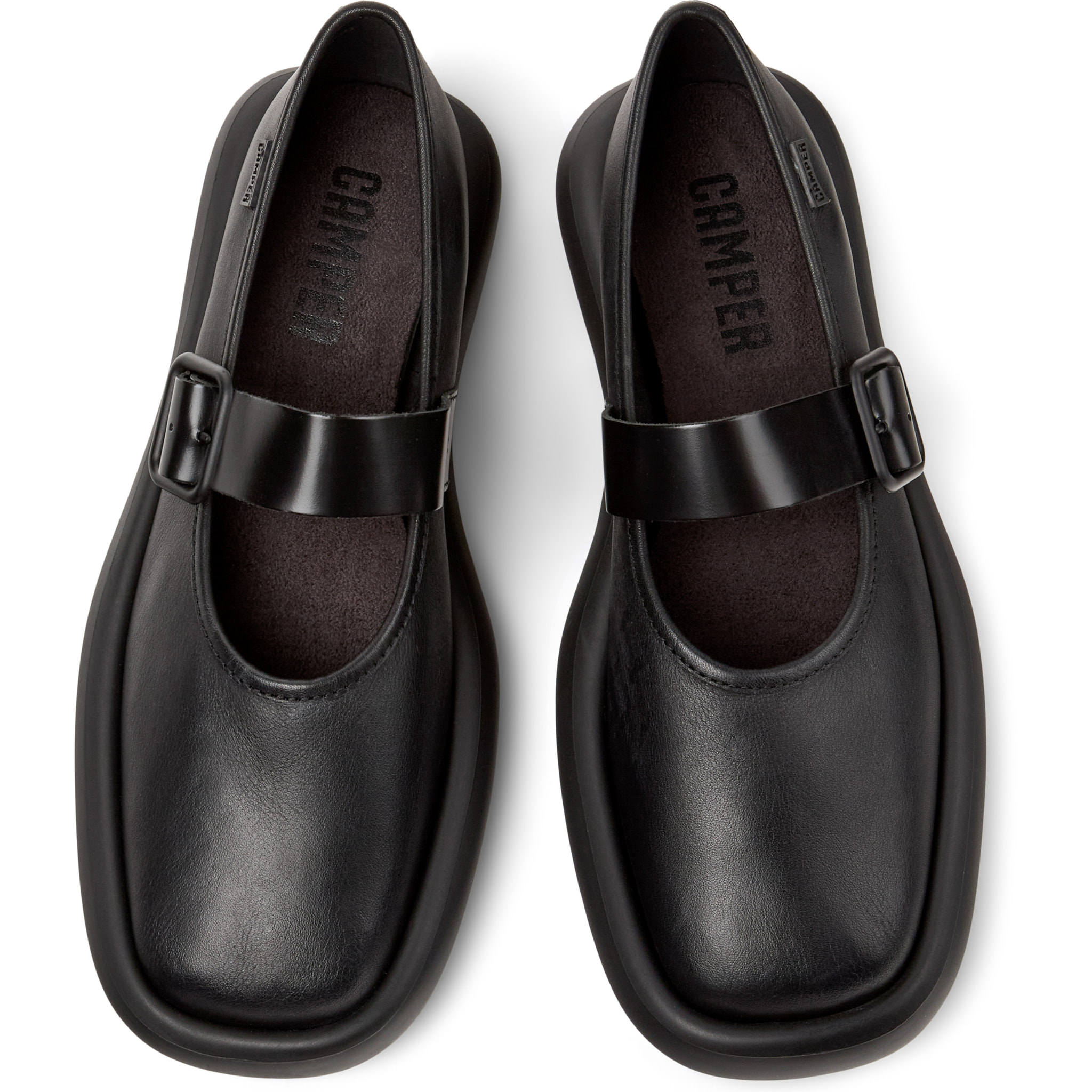 Bailarinas - CAMPER Onda - Negro - Cuero liso