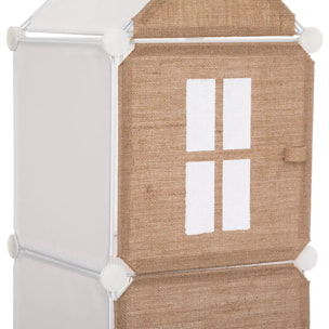 Rangement enfant "Colonne" jute 34x140cm