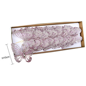 Farfalle glitter - Pezzi 3 - 7xH10x2cm - Bianchi Dino SpA