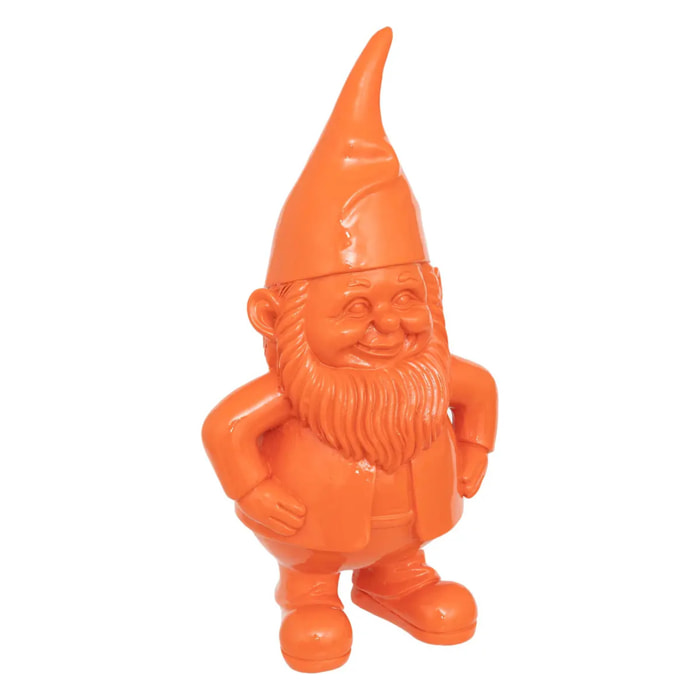 Statue nain de jardin déco extérieur Anao H.30cm résine assorti