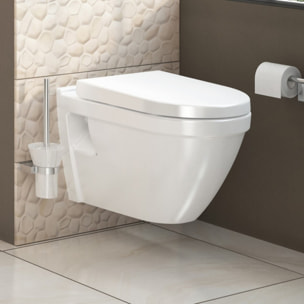 Pack WC Bati-support Geberit UP720 extra-plat + WC Vitra S50 + Abattant softclose + Plaque blanche (SLIM-S50Softclose-B)