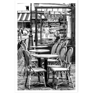 Affiche Paris, Le café parisien Affiche seule