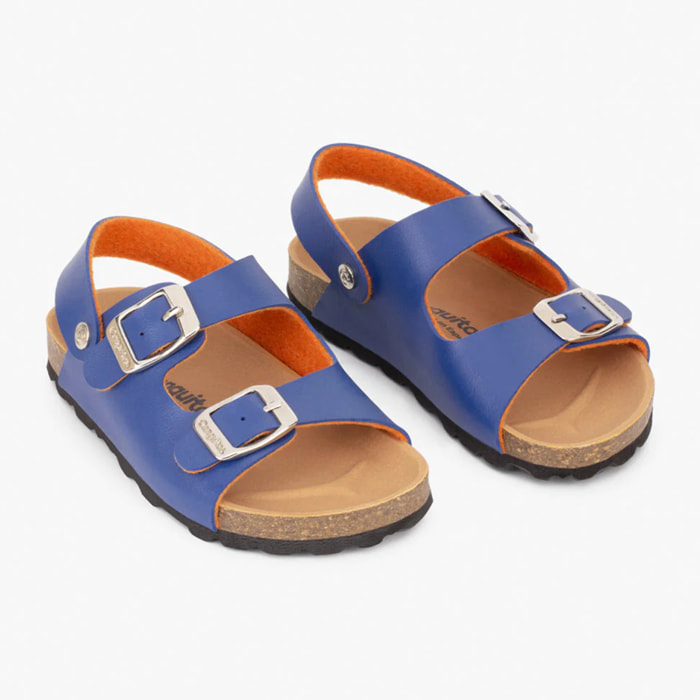 Sandalias Bio de Niño Polipiel Azul