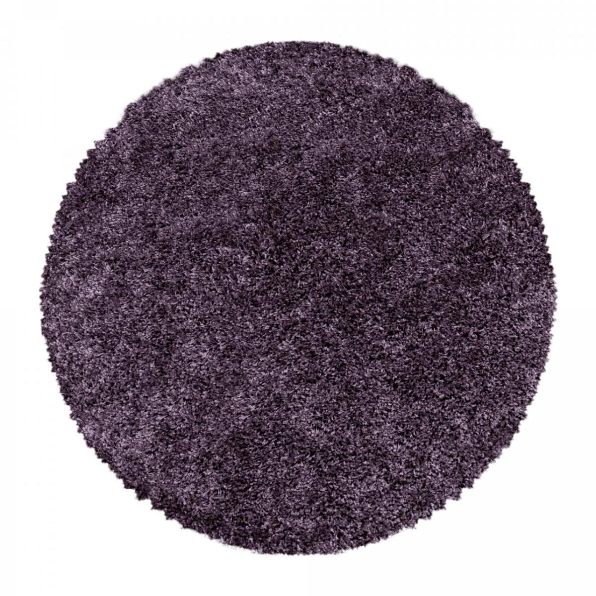 Tapis poils longs shaggy tissé motif uni RIBI