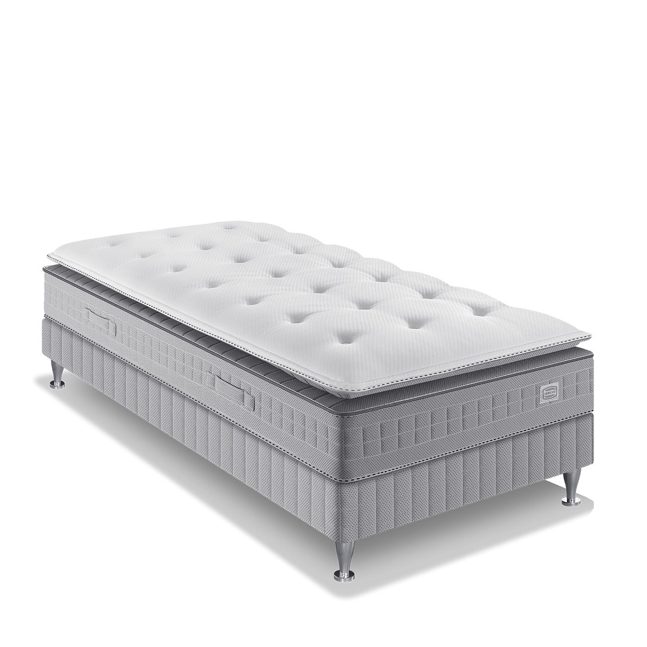 Ensemble EXTENSION matelas H29 ressort ensachés, ferme, sommier