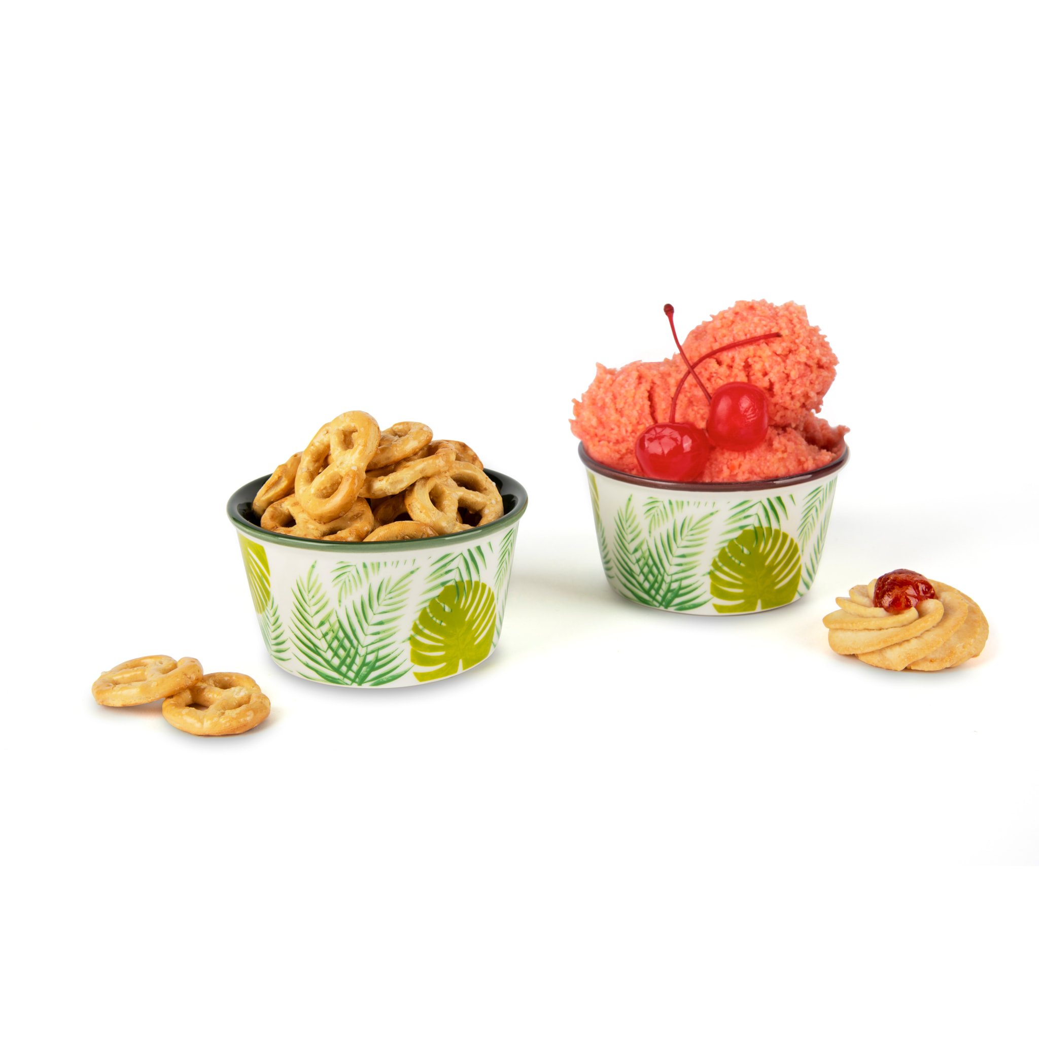 Ensemble de 6 bols 8,7 cm Excelsa – Foliage, New Bone China Multicolore