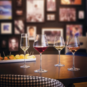 Ensemble 18 verres à pied et gobelets Distinction  - Chef&Sommelier