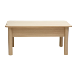 Table basse relevable finition bois chêne L100 cm BOLSO