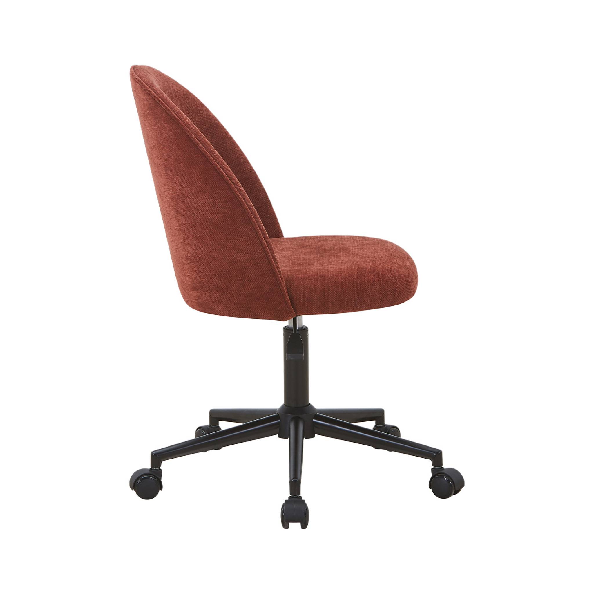 Chaise de bureau à roulettes tissu PHYL