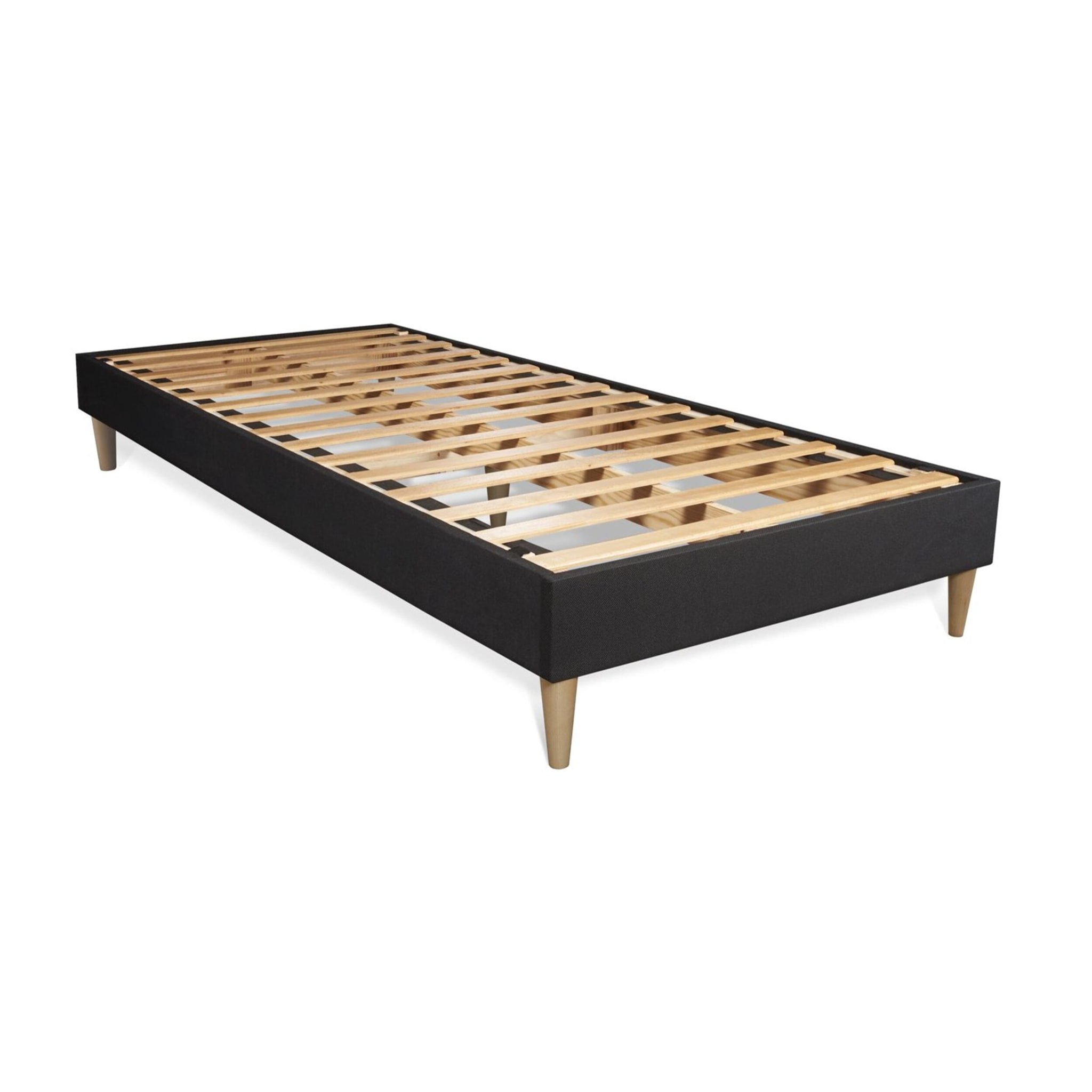 Ensemble - Matelas Mémoire de forme 20cm d'épaisseur - 3 zones de confort - Confort ferme - Sommier tapissier en kit - 1 place