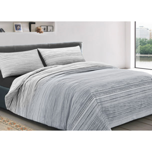 Copripiumino 100% Cotone Disegno Padel Grigio