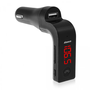 Kit 4 in 1 con vivavoce Bluetooth e trasmettitore FM per auto