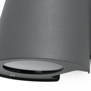 TINIA Lampada da parete grigio scuro