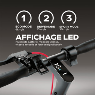 Trottinette Électrique 100 PRO 2 – 450W, 25 km/h, Autonomie 30 km - 10" - 36V/7.5Ah - 15Kg