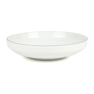 Lot de 6 assiettes creuses blanc - "Sélène"