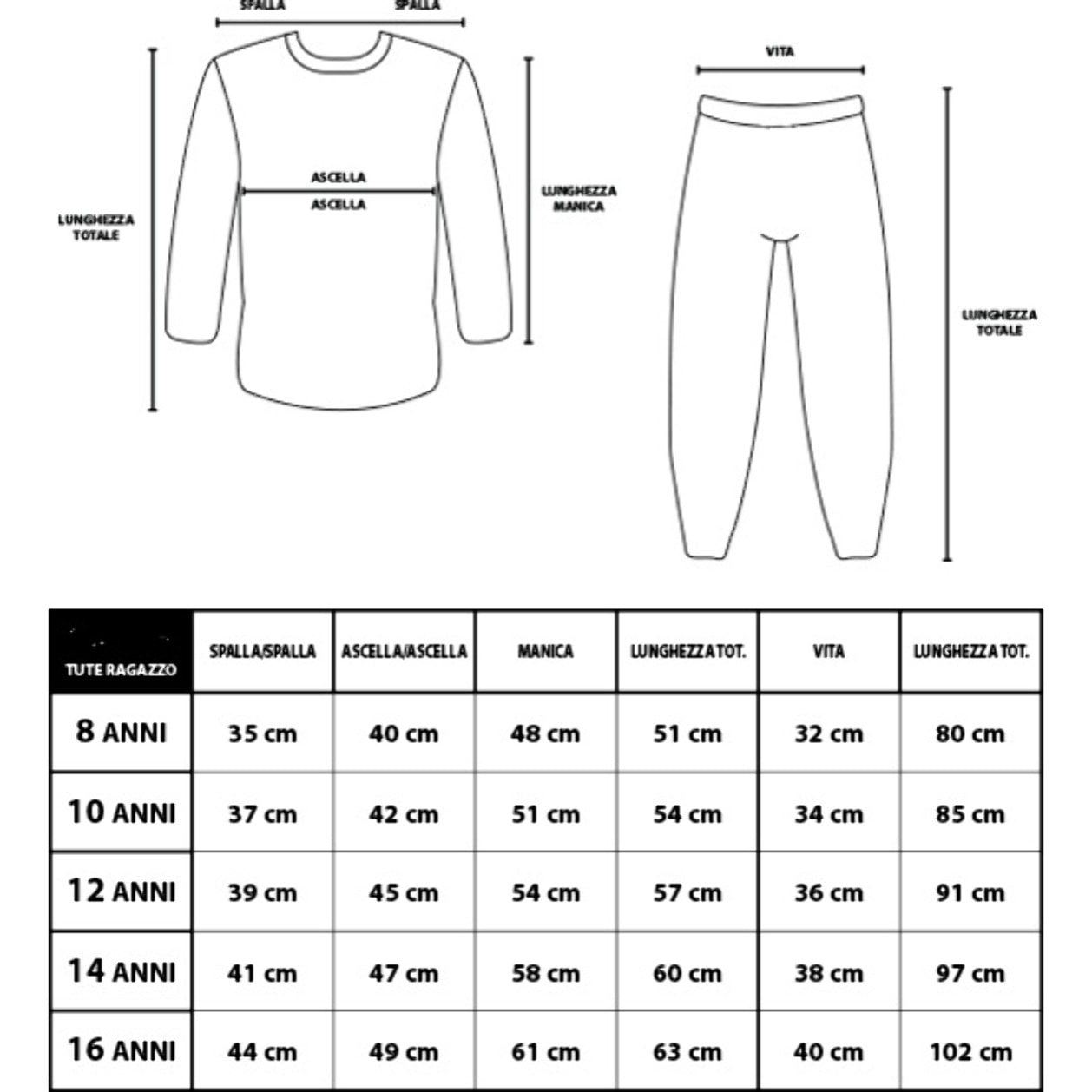 Tuta Homewear Ragazzo NAPOLI Prodotto Ufficiale Cotone French Terry - Art.2105