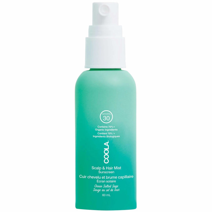 Coola Scalp & Hair Mist SPF30 - Brume Crème Solaire Biologique Cuir Chevelu et Cheveux