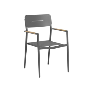 Fauteuil de jardin aluminium et textilène (lot de 2) FIRA