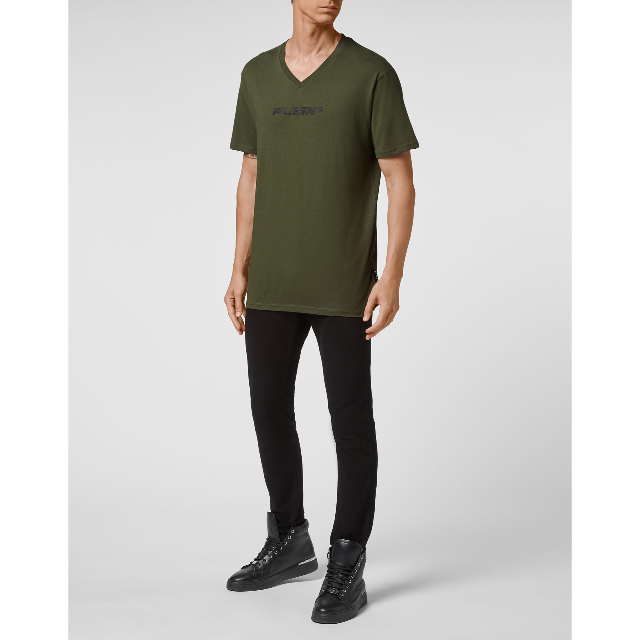 PHILIPP PLEIN Camiseta cuello pico