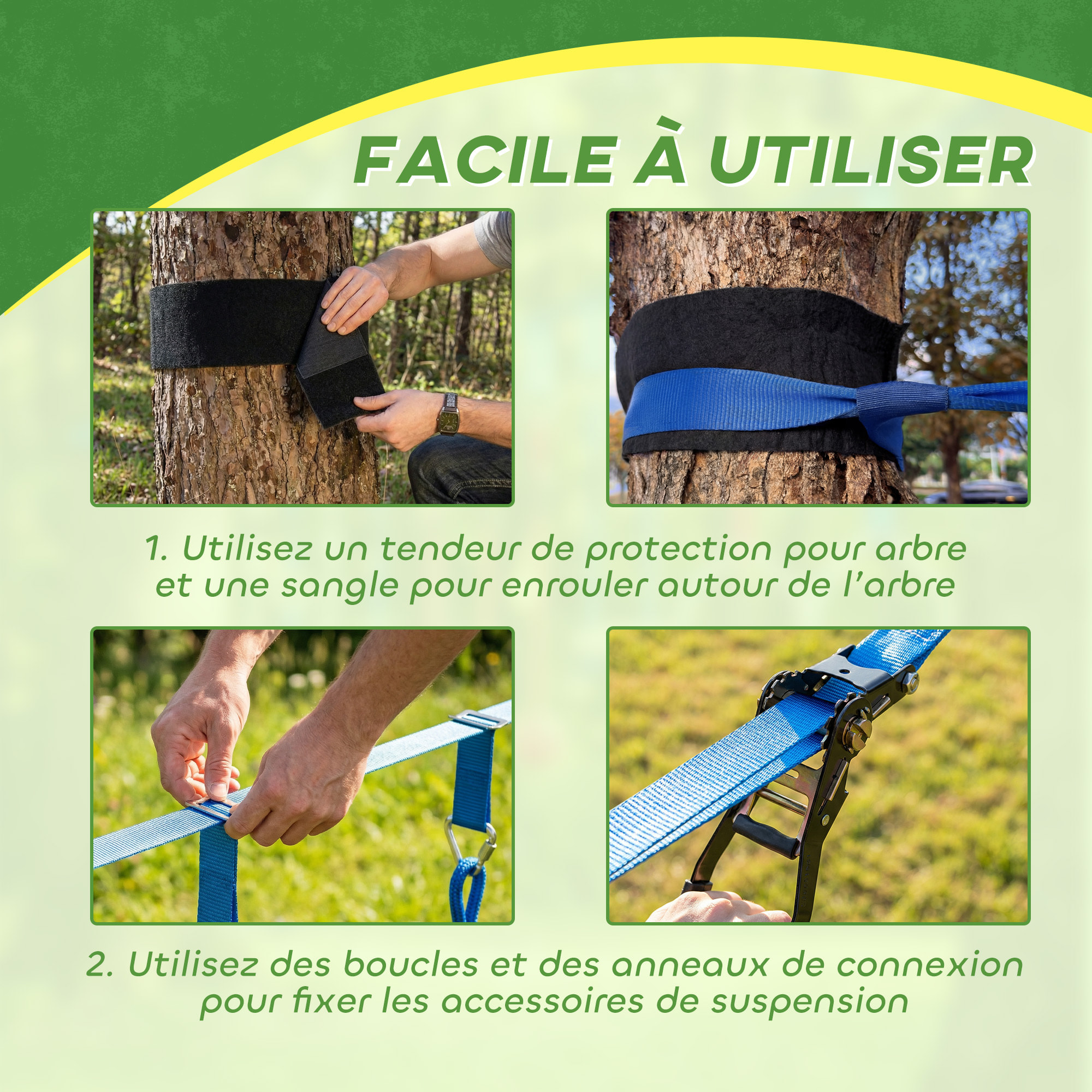 Parcours d'obstacles Ninja enfants 10 M charge 100 kg PP multicolore