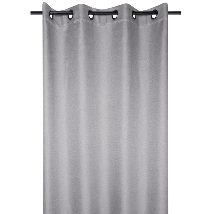 Rideau occultant doublure polaire - Gris Perle
