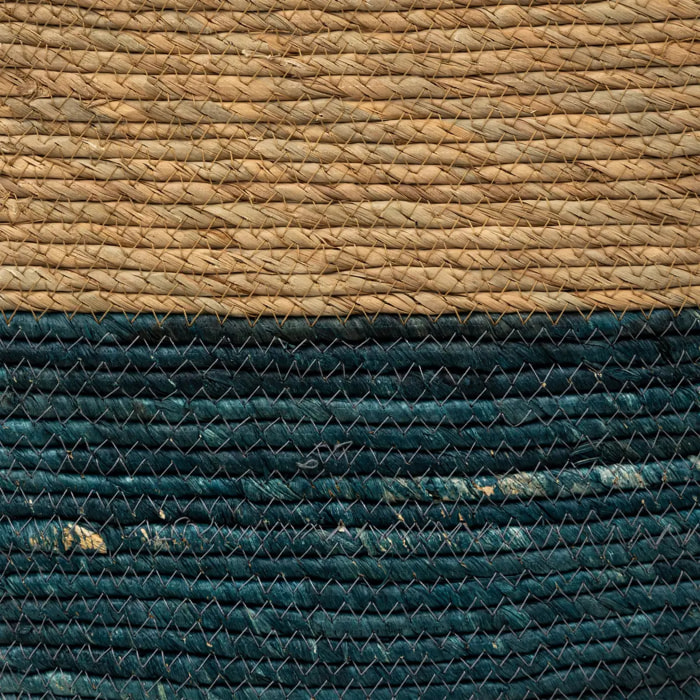 Panier paille 31x15 cm Bleu pétrole Mix N' Modul
