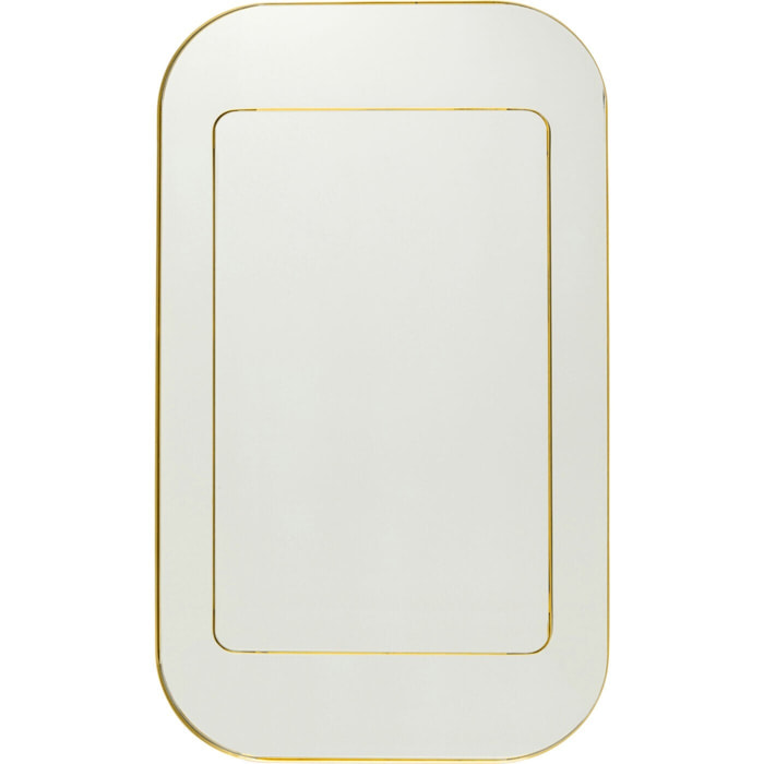 Miroir Double Row doré Kare Design