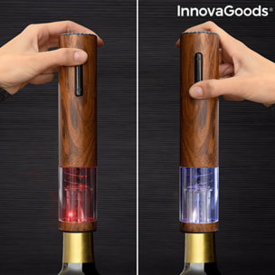 Tire-bouchon automatique  rechargeable  effet bois Corkout InnovaGoods