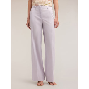 Motivi - Pantaloni palazzo in lino misto lyocell - Viola