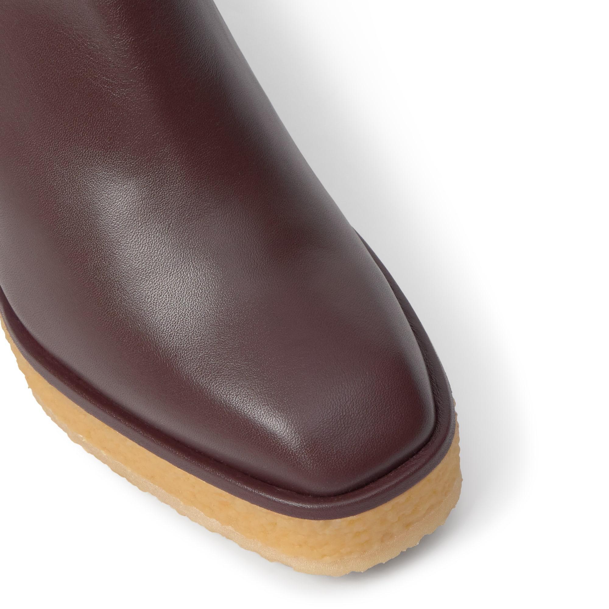 Botín de cuña Bambola en napa con cierre elástico