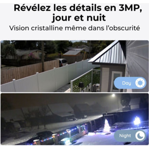 Caméra de surveillance REOLINK B310 Blanche + panneau solaire