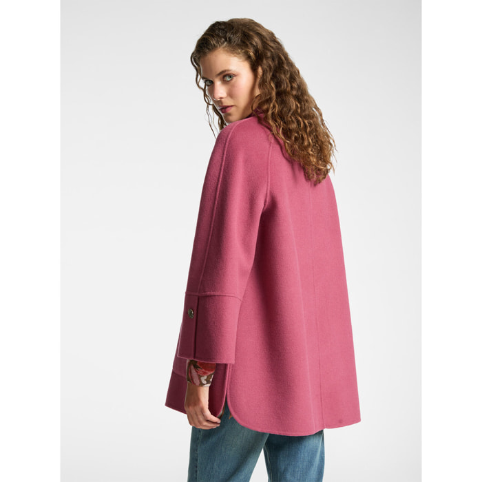 Elena Mirò - Cappotto corto in tessuto double - Fucsia