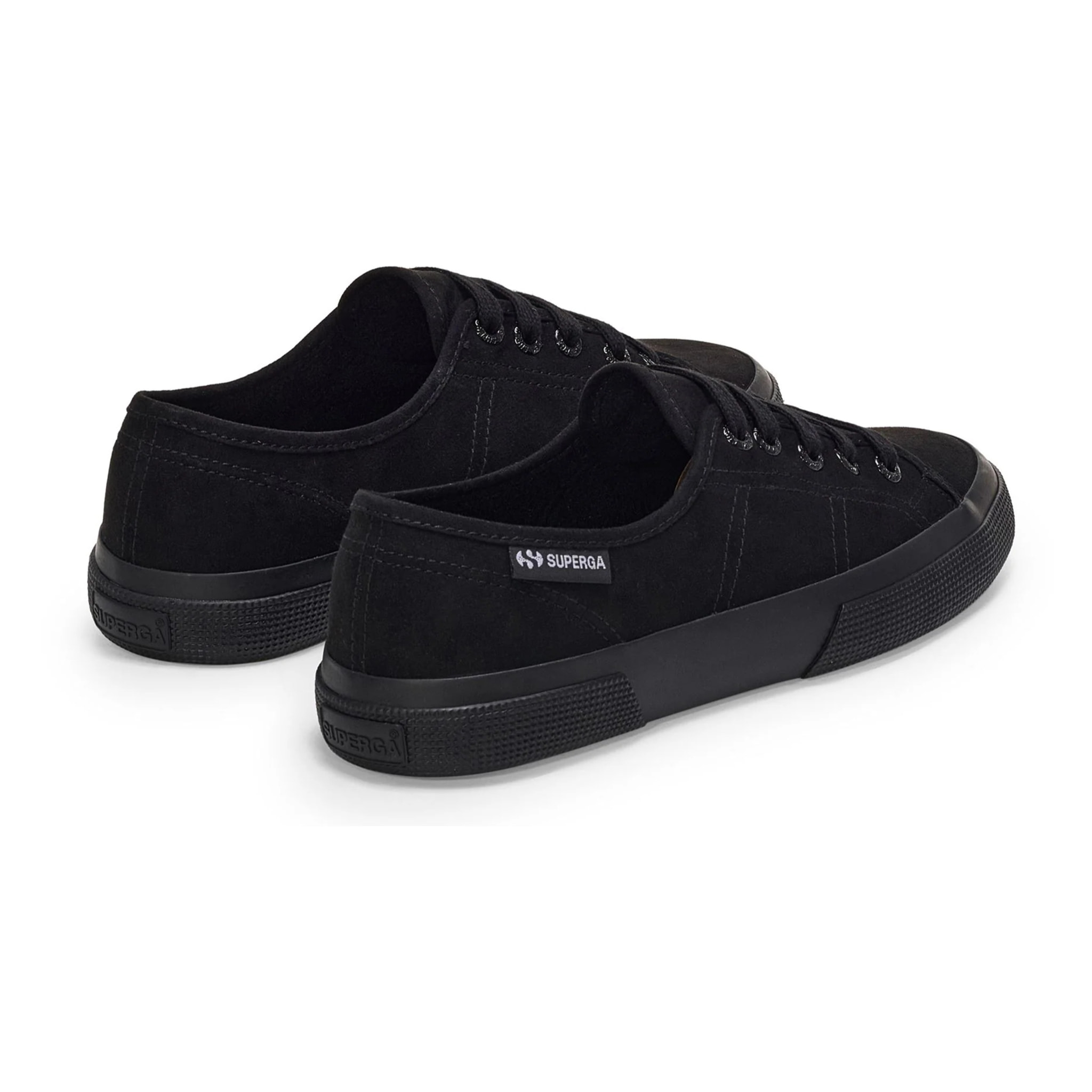 Superga - Donna Nero - 3750 Microfiber Leggera