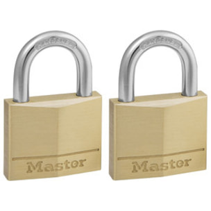 Lot de 2 cadenas en laiton massif MASTERLOCK 40 mm - 140EURT