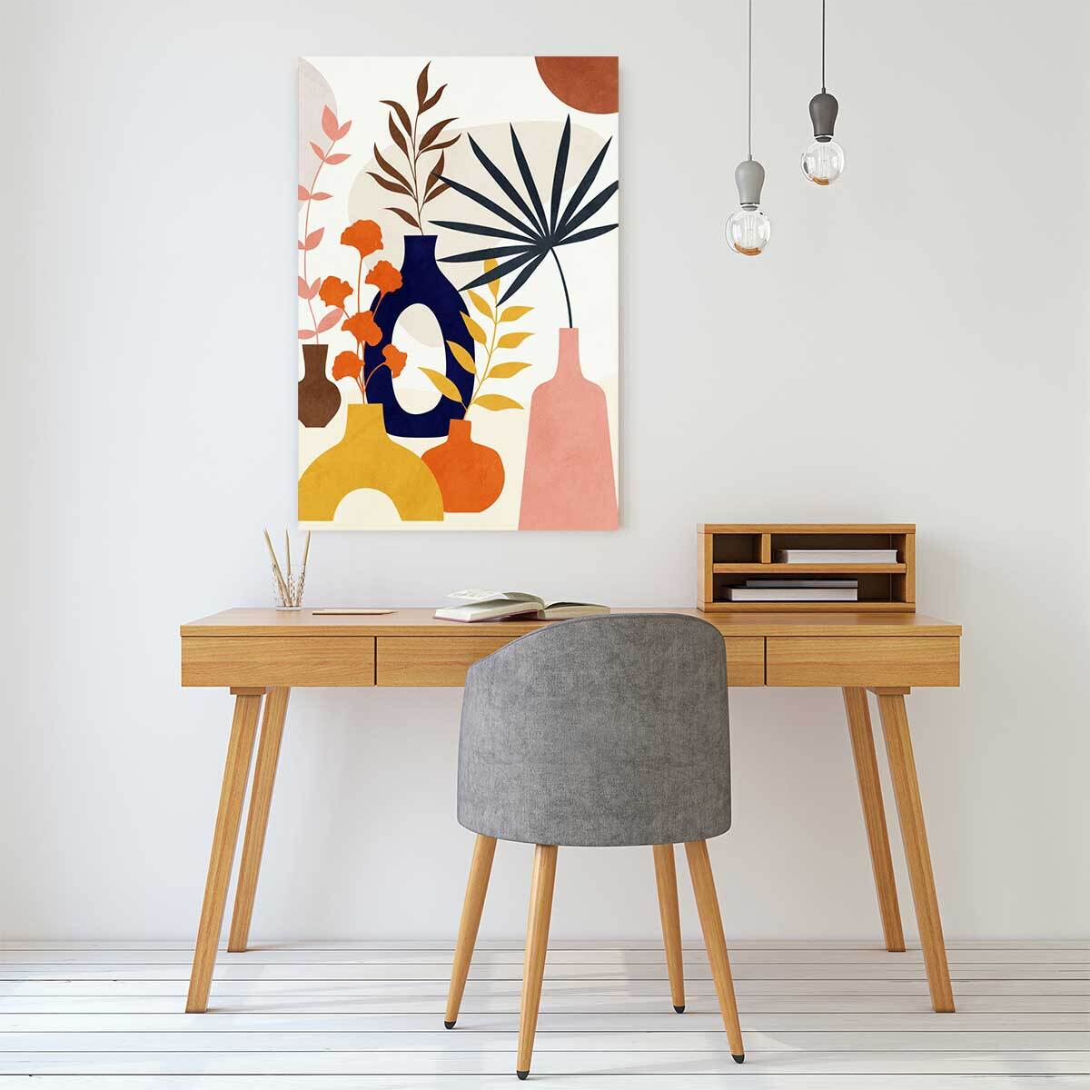 Tableau nature morte bouquets en été  Tableau alu Dibond