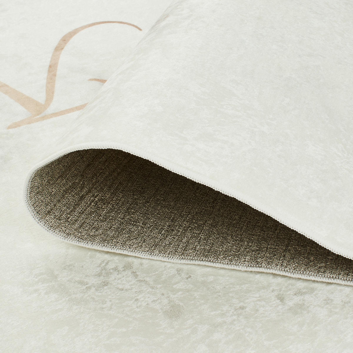 Tapis de salon motif kitchen doré