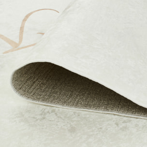 Tapis de salon motif kitchen doré