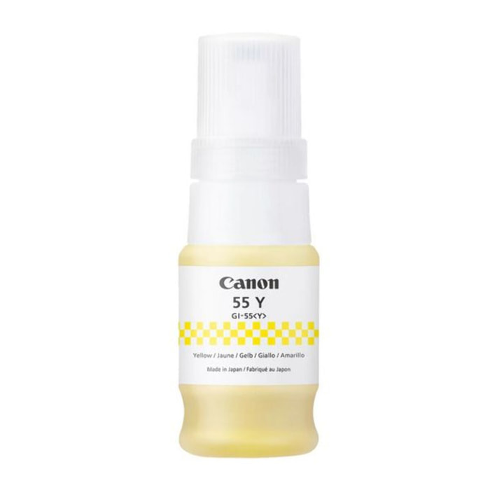 Cartouche d'encre CANON Bouteille d'Encre GI-55 Jaune (Yellow) - 4720C001