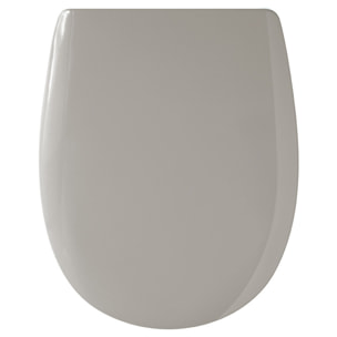 Abattant easy clip avec descente manuelle uni - Gris Galet