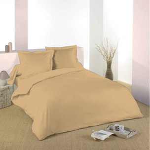 Housse de couette Taupe / 100% Coton / 57 Fils/cm²