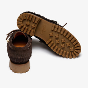 Sebago - Docksides Donna Marrone - Ranger Suede Fringe Woman