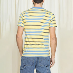 T-SHIRT A RIGHE MODELLO CARRERA BLUE AGE REPLICA