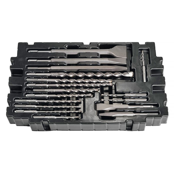 Makpac Set 17 piezas SDS-Plus brocas, picos, cinceles MAKITA - B-52059