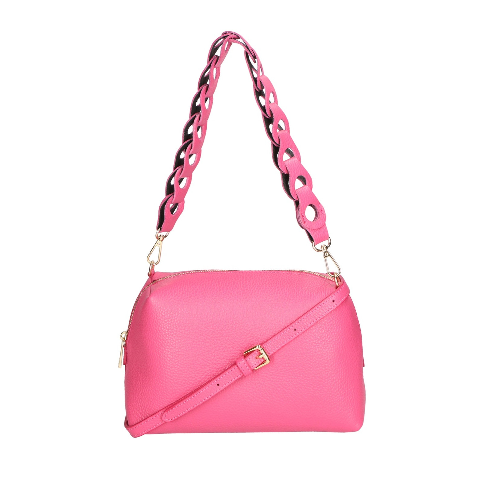 Borsa a spalla da donna - Modello Livia - Vera pelle - 26.0 x 16.0 x 9.0 cm