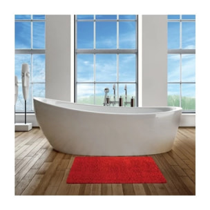 tapis de bain Microfibre Rouge MSV