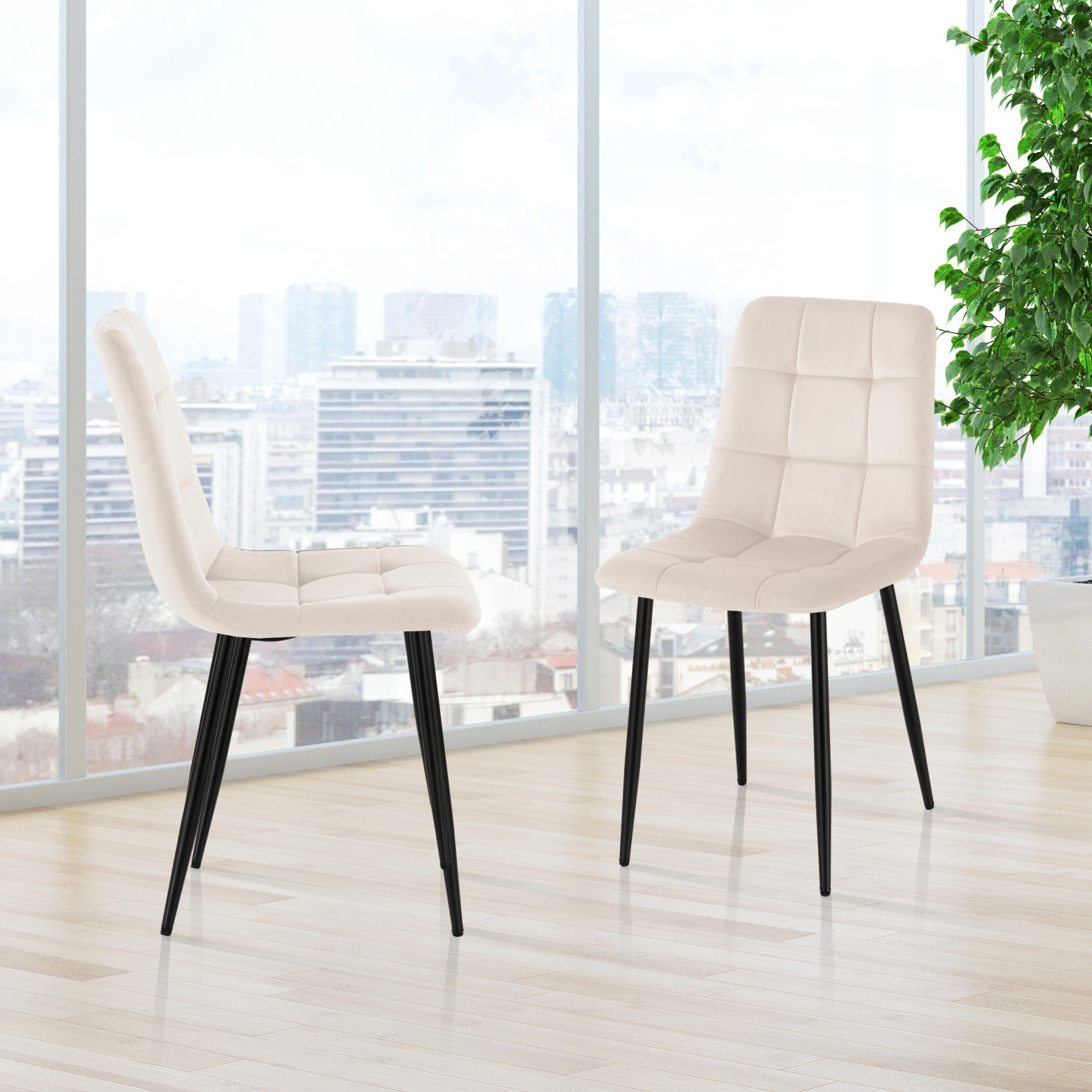 ORESTELUCHETTA Set 4 Sedie CORFU BEIGE