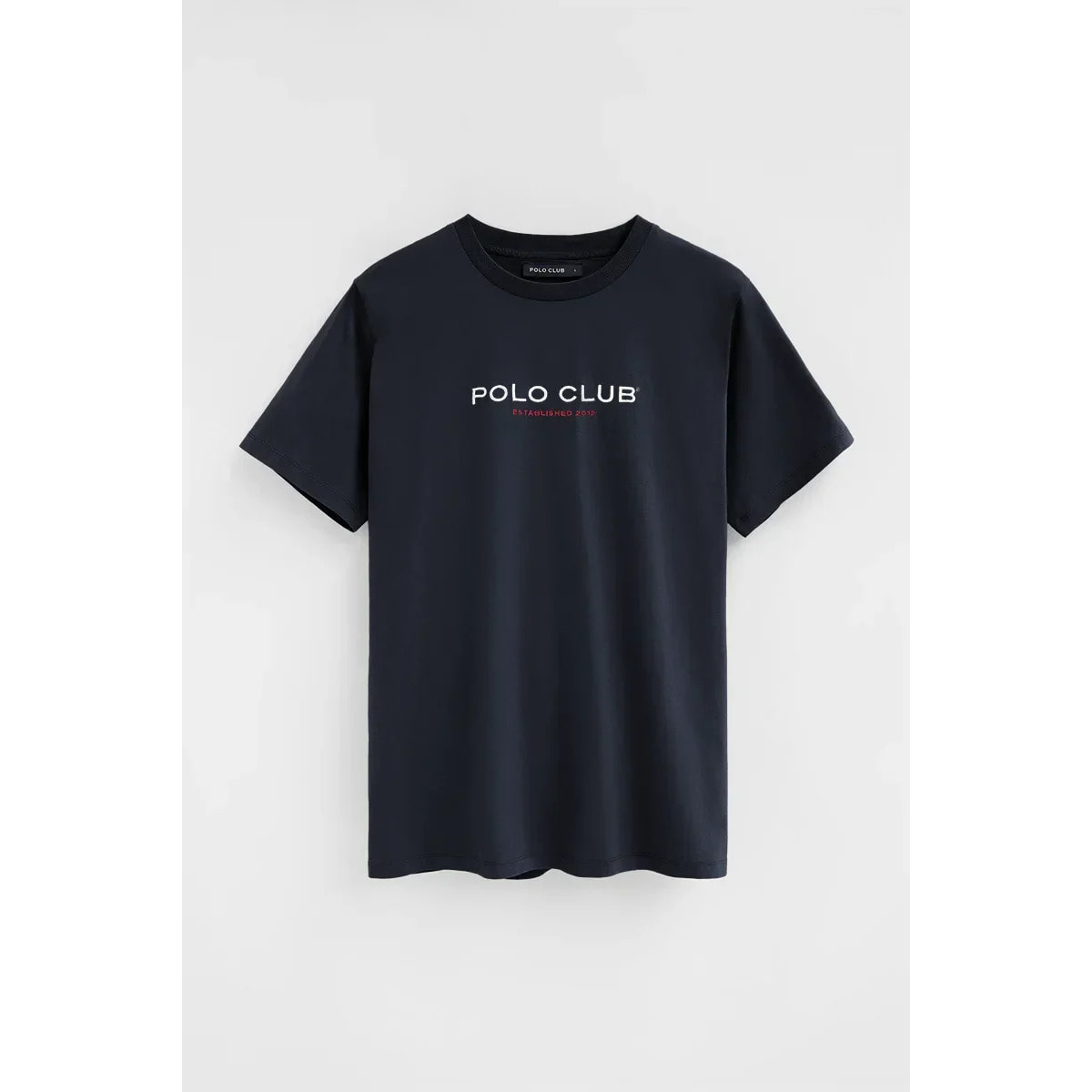 Pack hombre de dos camisetas blanca y azul marino con nuestros icónicos logos Polo Club
